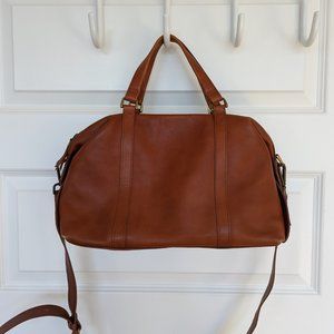 Madewell Glasgow Satchel in English Saddle